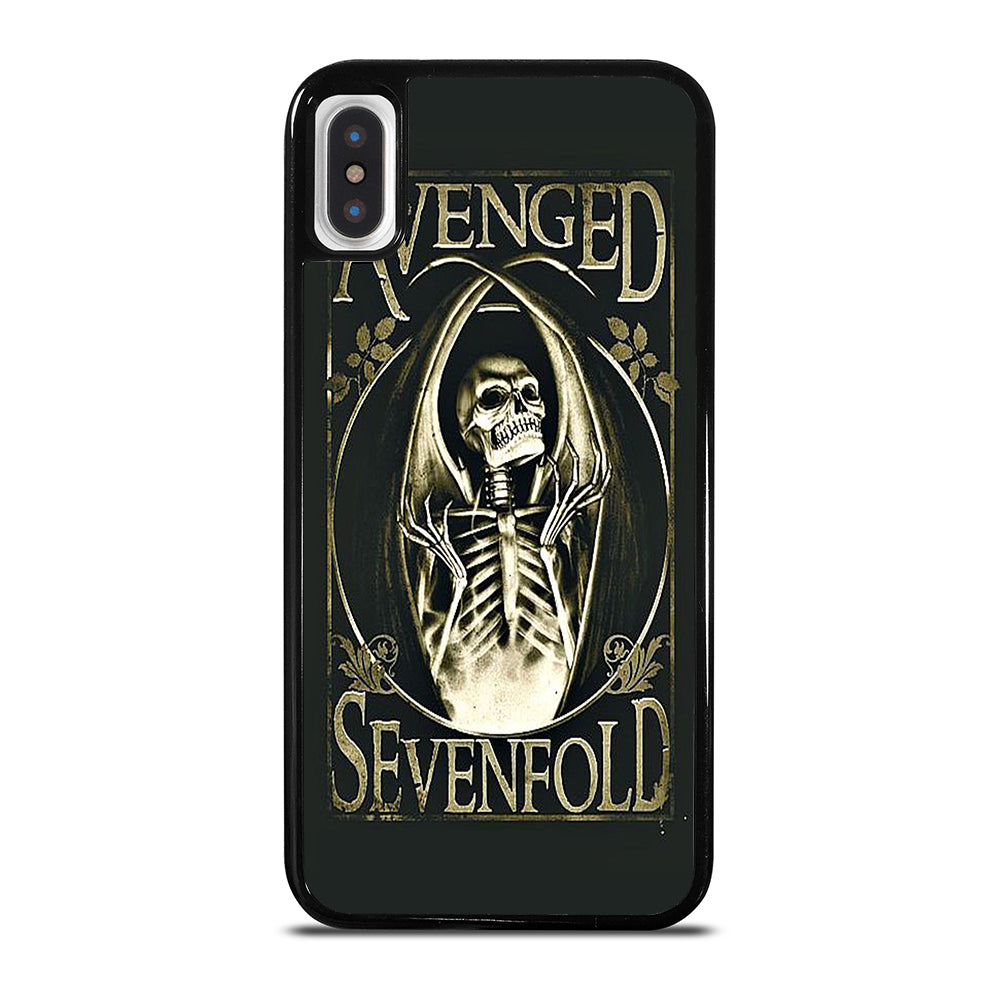 AVENGED SEVENFOLD BAND SKULL LOGO iPhone X / XS Case Cover
