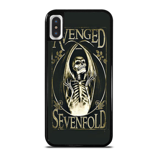 AVENGED SEVENFOLD BAND SKULL LOGO iPhone X / XS Case Cover