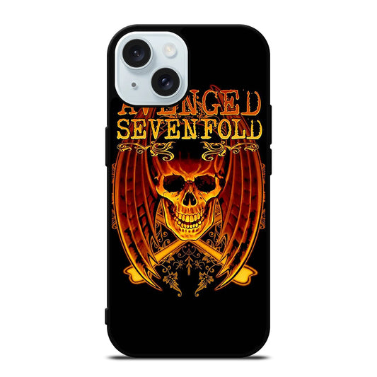 AVENGED SEVENFOLD ROCK BAND LOGO iPhone 15 Case Cover