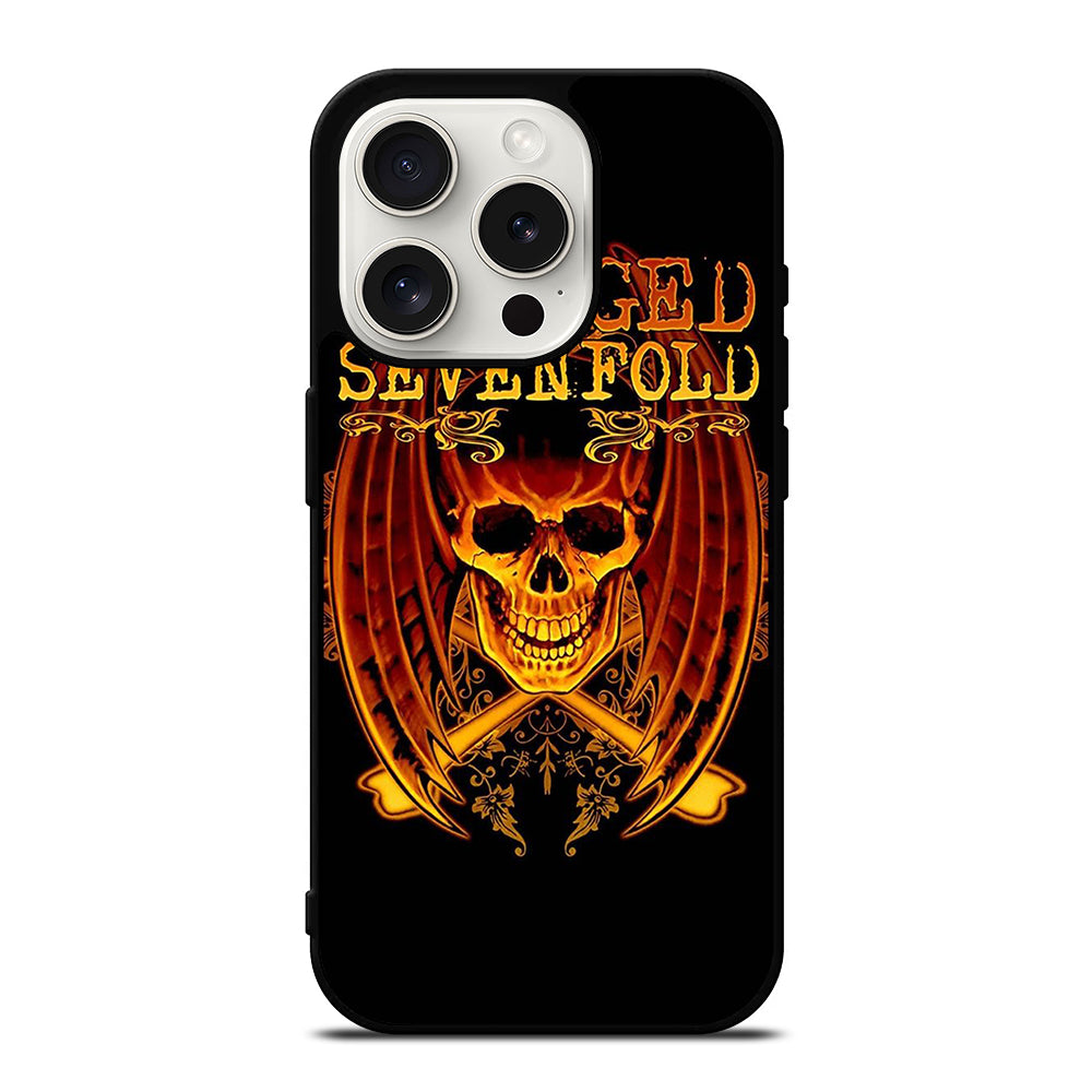 AVENGED SEVENFOLD ROCK BAND LOGO iPhone 15 Pro Case Cover