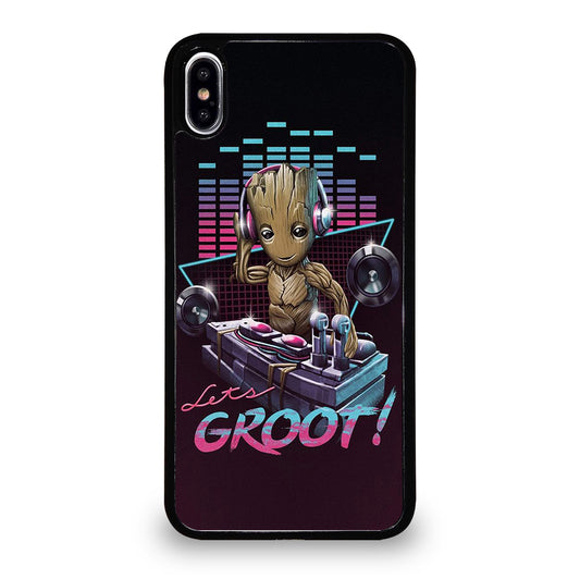 BABY GROOT DJ iPhone XS Max Case Cover