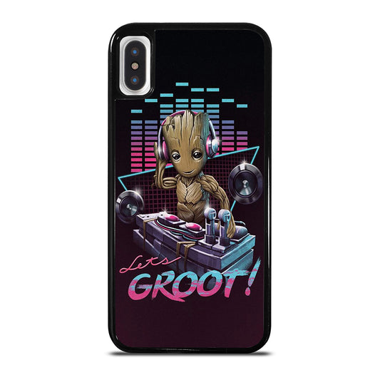 BABY GROOT DJ iPhone X / XS Case Cover