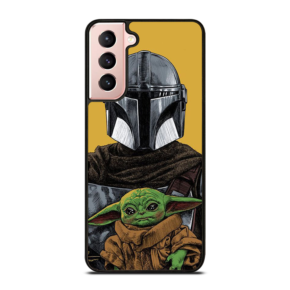 BABY YODA AND THE MANDALORIAN MOSAIC Samsung Galaxy S21 Case Cover