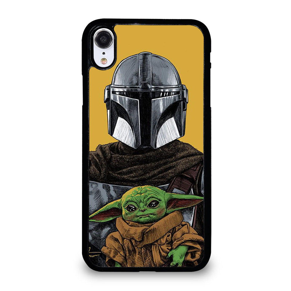 BABY YODA AND THE MANDALORIAN MOSAIC iPhone XR Case Cover