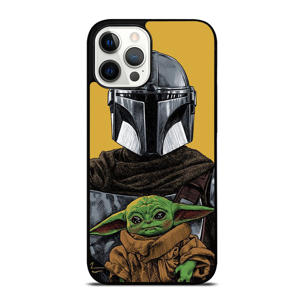 BABY YODA AND THE MANDALORIAN MOSAIC iPhone 12 Pro Max Case Cover