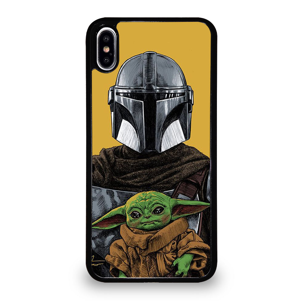BABY YODA AND THE MANDALORIAN MOSAIC iPhone XS Max Case Cover
