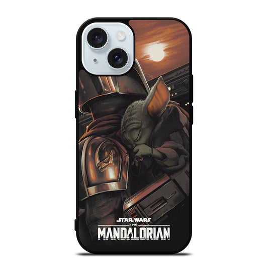 BABY YODA AND THE MANDALORIAN iPhone 15 Case Cover