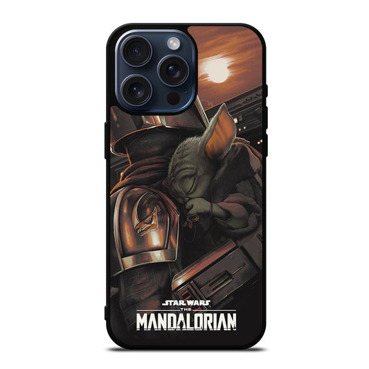 BABY YODA AND THE MANDALORIAN iPhone 15 Pro Max Case Cover