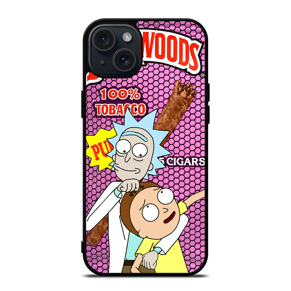 BACKWOODS RICK AND MORTY CARTOON SERIES iPhone 15 Plus Case Cover
