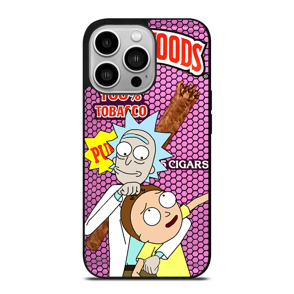 BACKWOODS RICK AND MORTY CARTOON SERIES iPhone 14 Pro Case Cover