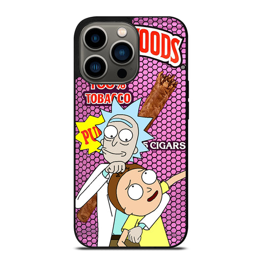 BACKWOODS RICK AND MORTY CARTOON SERIES iPhone 13 Pro Case Cover