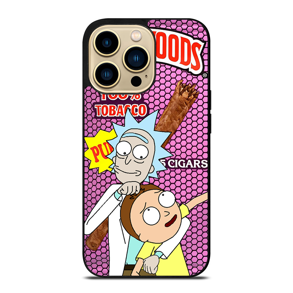 BACKWOODS RICK AND MORTY CARTOON SERIES iPhone 14 Pro Max Case Cover