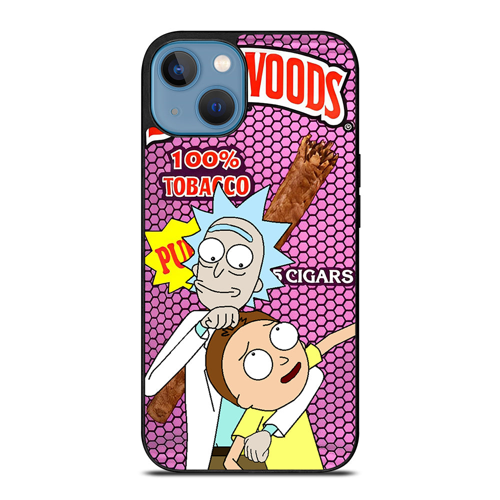 BACKWOODS RICK AND MORTY CARTOON SERIES iPhone 13 Case Cover