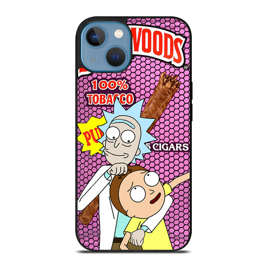BACKWOODS RICK AND MORTY CARTOON SERIES iPhone 13 Case Cover