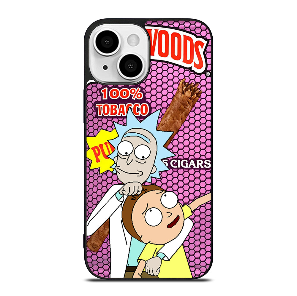 BACKWOODS RICK AND MORTY CARTOON SERIES iPhone 13 Mini Case Cover