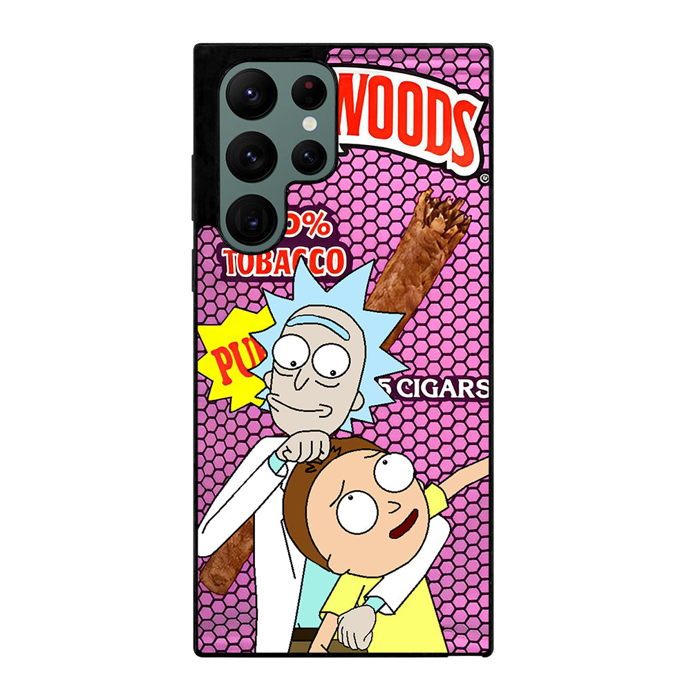 BACKWOODS RICK AND MORTY CARTOON SERIES Samsung Galaxy S22 Ultra Case Cover