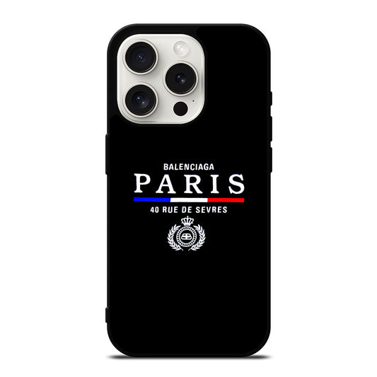 BALENCIAGA PARIS ICON iPhone 15 Pro Case Cover