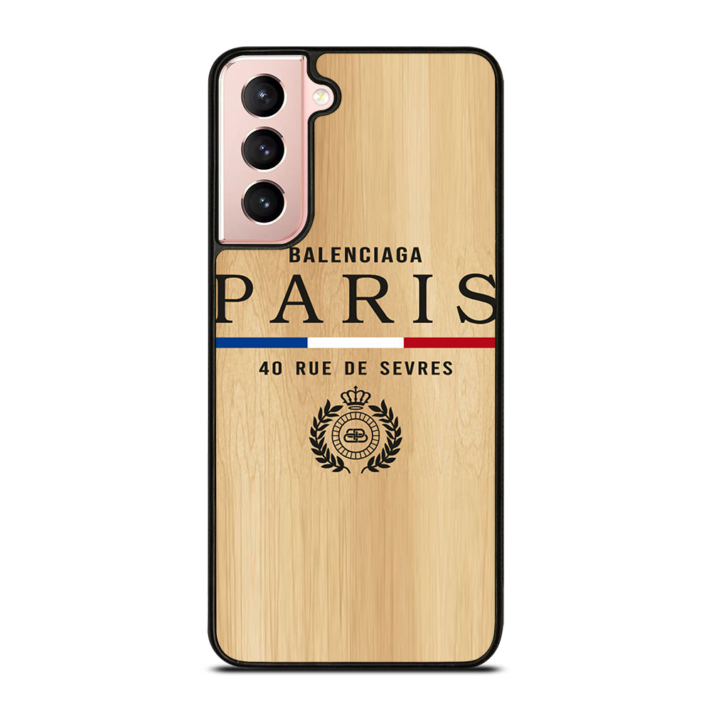 BALENCIAGA PARIS WOODEN LOGO Samsung Galaxy S21 Case Cover