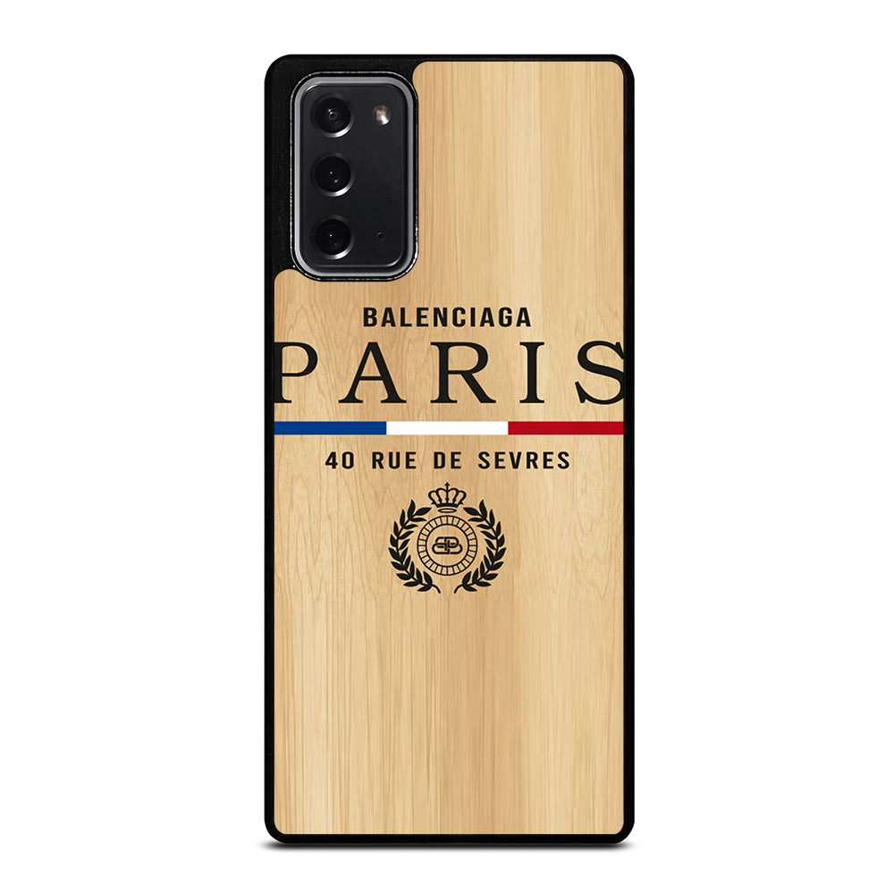 BALENCIAGA PARIS WOODEN LOGO Samsung Galaxy Note 20 Case Cover