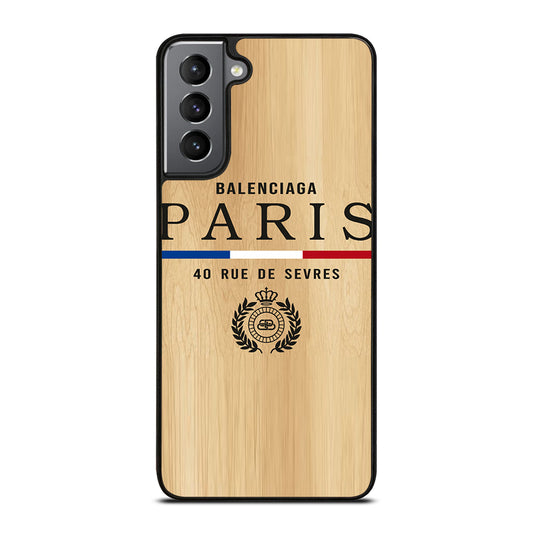BALENCIAGA PARIS WOODEN LOGO Samsung Galaxy S21 Plus Case Cover