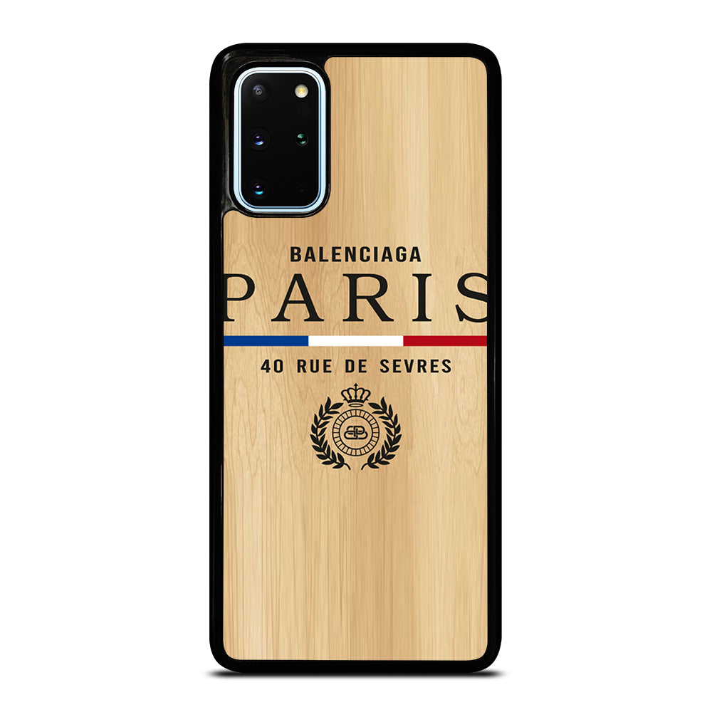 BALENCIAGA PARIS WOODEN LOGO Samsung Galaxy S20 Plus Case Cover