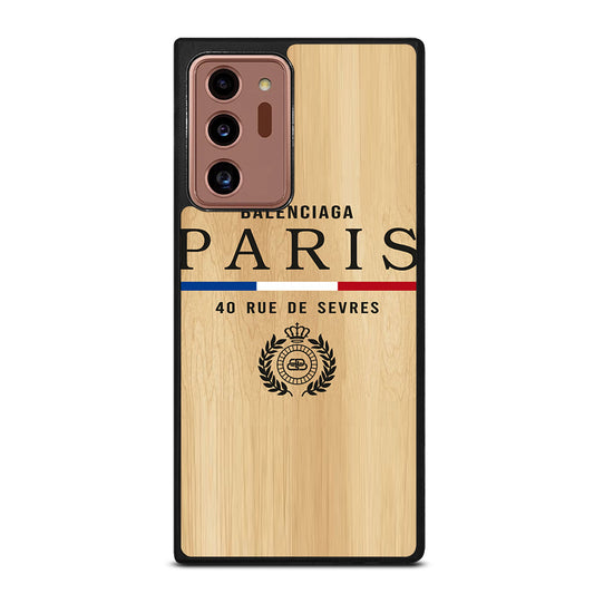 BALENCIAGA PARIS WOODEN LOGO Samsung Galaxy Note 20 Ultra Case Cover