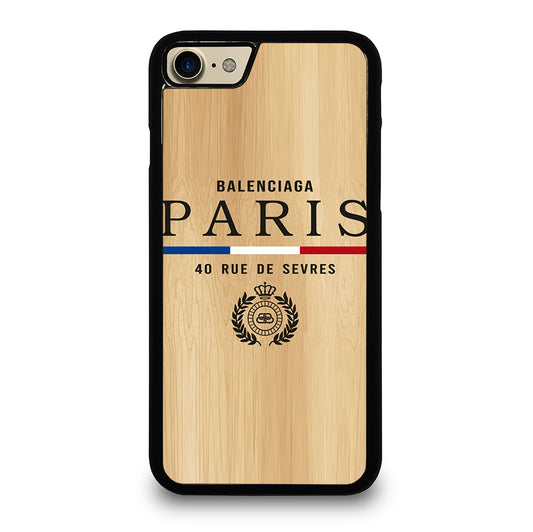 BALENCIAGA PARIS WOODEN LOGO iPhone 7 / 8 Case Cover
