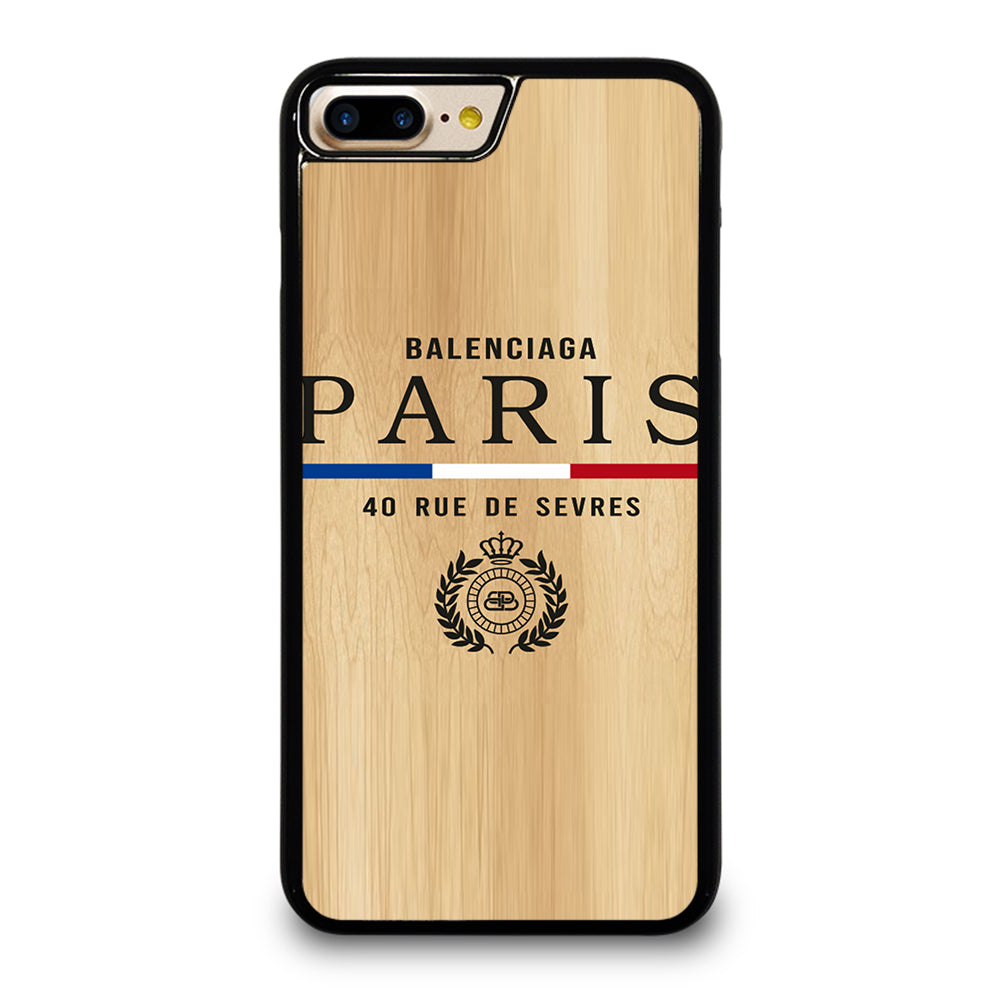 BALENCIAGA PARIS WOODEN LOGO iPhone 7 / 8 Plus Case Cover