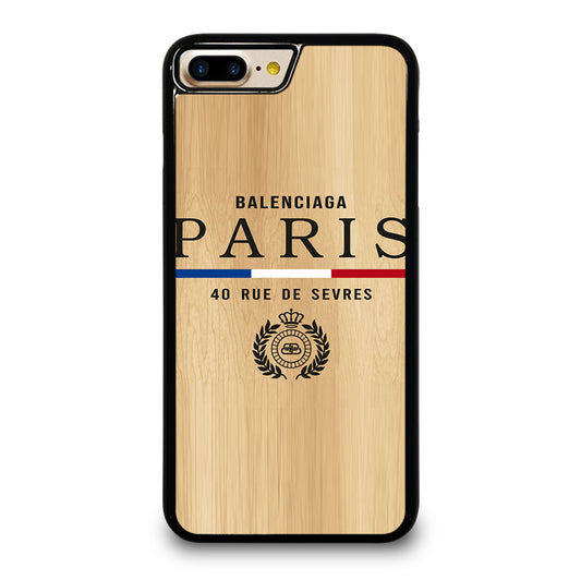 BALENCIAGA PARIS WOODEN LOGO iPhone 7 / 8 Plus Case Cover