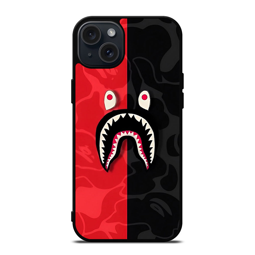 BAPE SHARK CAMO ART iPhone 15 Plus Case Cover