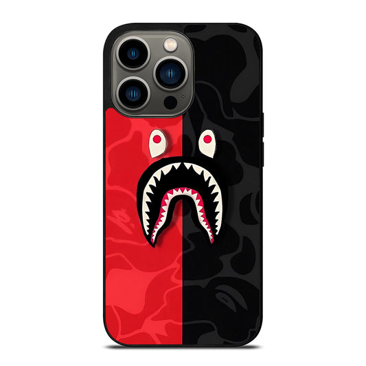 BAPE SHARK CAMO ART iPhone 13 Pro Case Cover