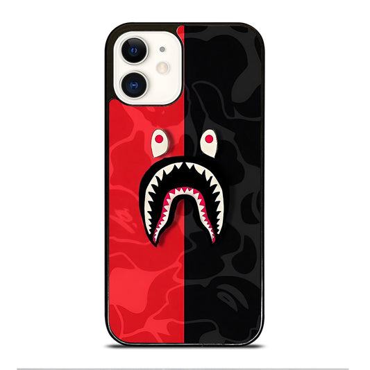 BAPE SHARK CAMO ART iPhone 12 Case Cover