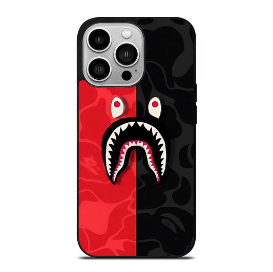 BAPE SHARK CAMO ART iPhone 14 Pro Case Cover