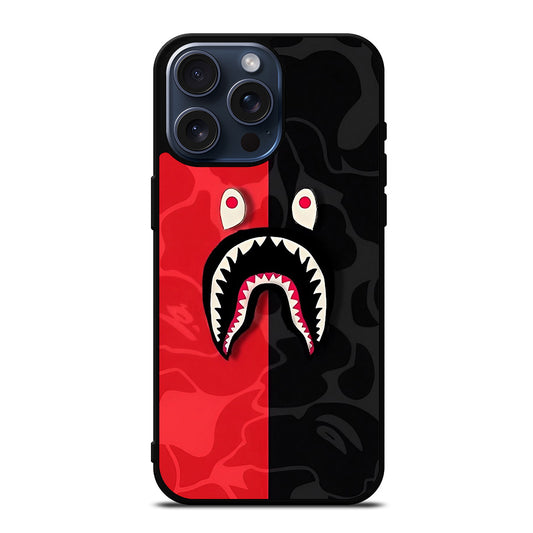 BAPE SHARK CAMO ART iPhone 15 Pro Max Case Cover