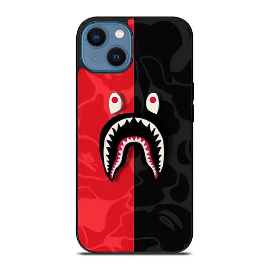 BAPE SHARK CAMO ART iPhone 14 Case Cover