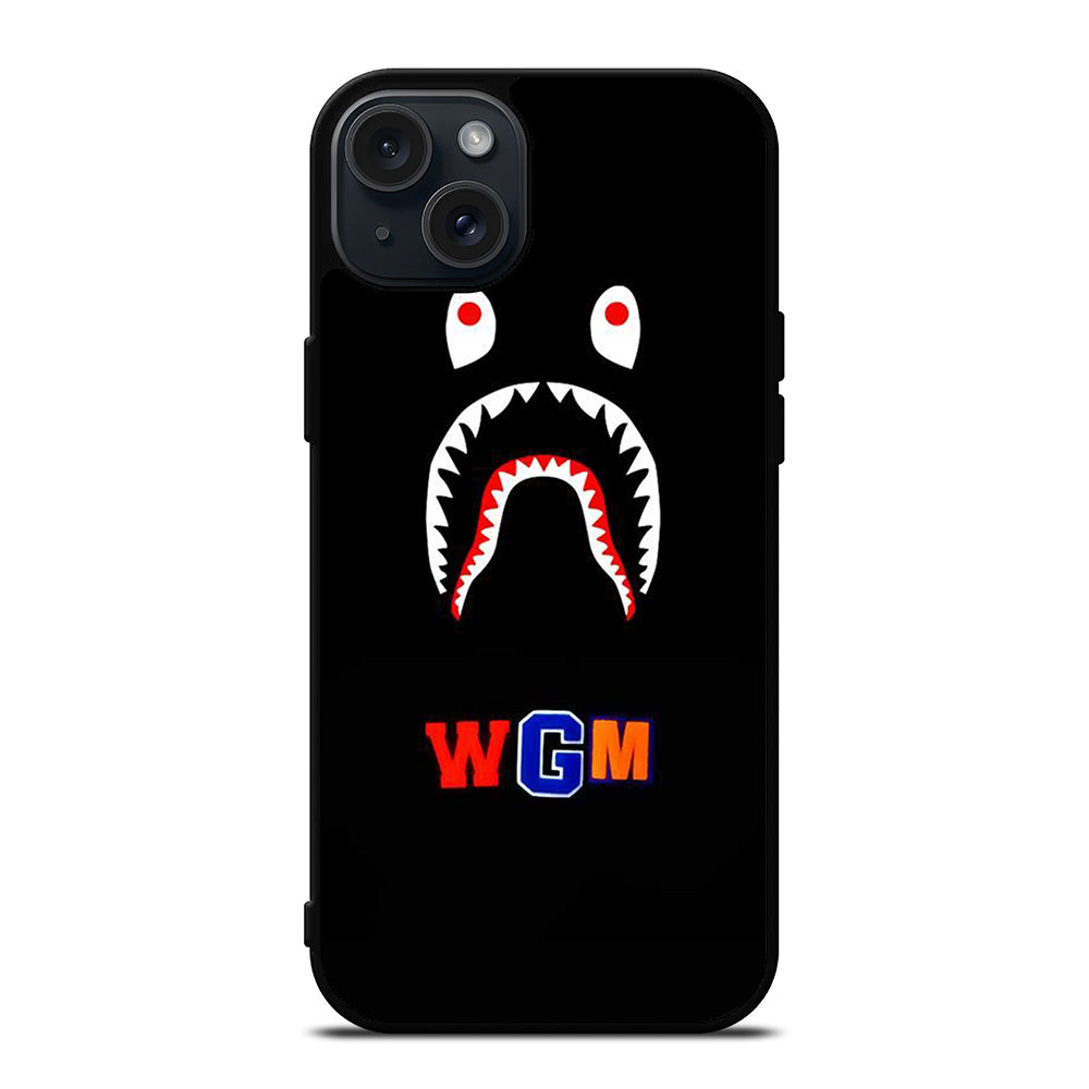 BAPE SHARK WGM iPhone 15 Plus Case Cover