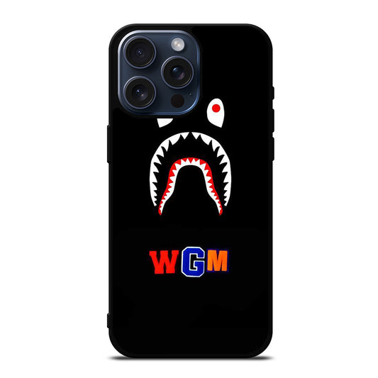 BAPE SHARK WGM iPhone 15 Pro Max Case Cover
