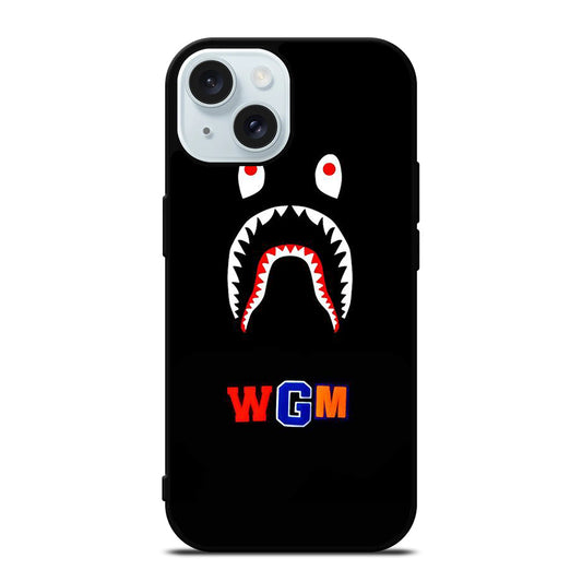 BAPE SHARK WGM iPhone 15 Case Cover