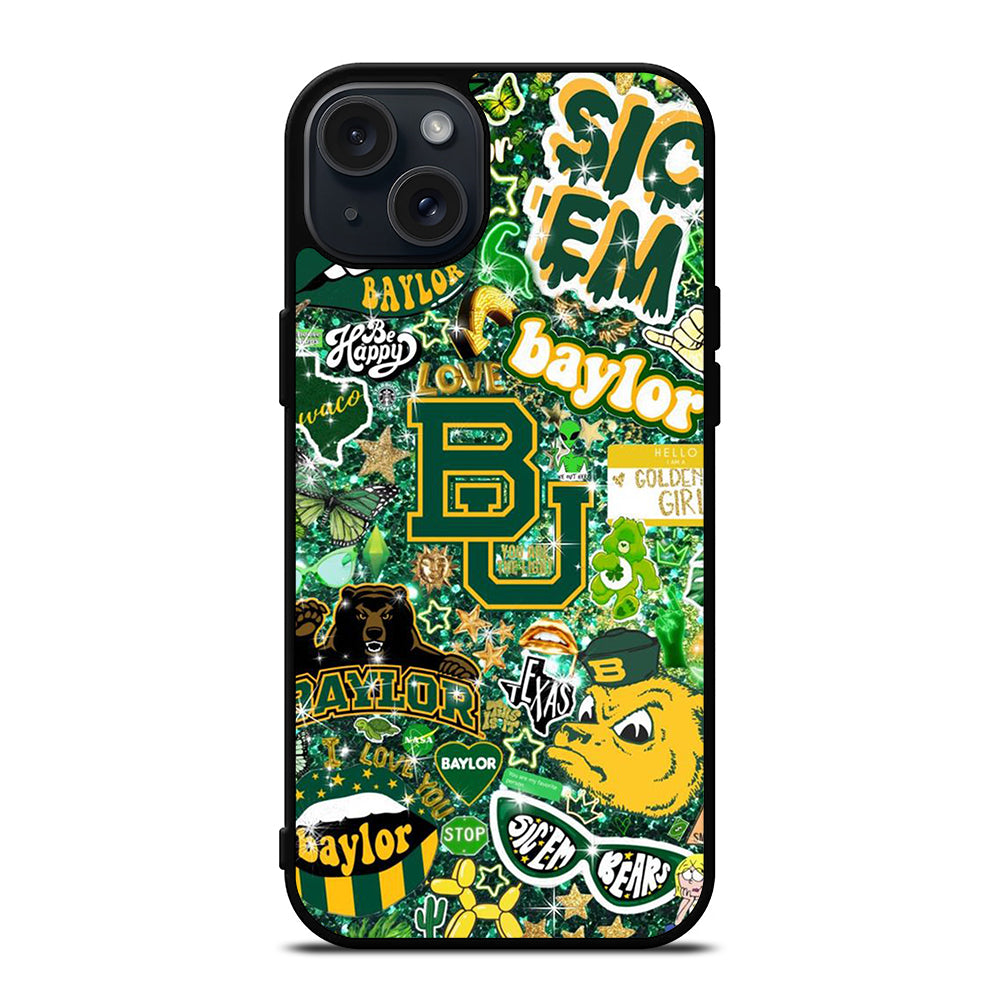 BAYLOR BEARS NFL PATTERN iPhone 15 Plus Case Cover
