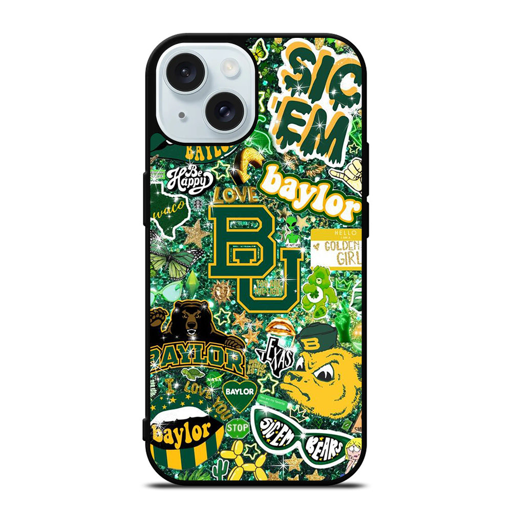 BAYLOR BEARS NFL PATTERN iPhone 15 Case Cover