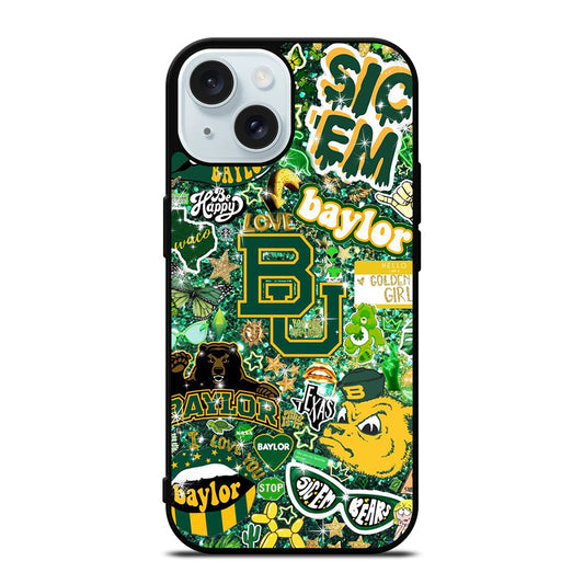 BAYLOR BEARS NFL PATTERN iPhone 15 Case Cover