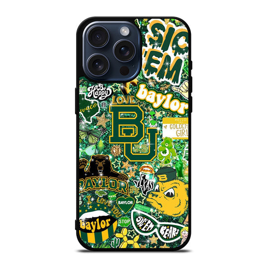 BAYLOR BEARS NFL PATTERN iPhone 15 Pro Max Case Cover