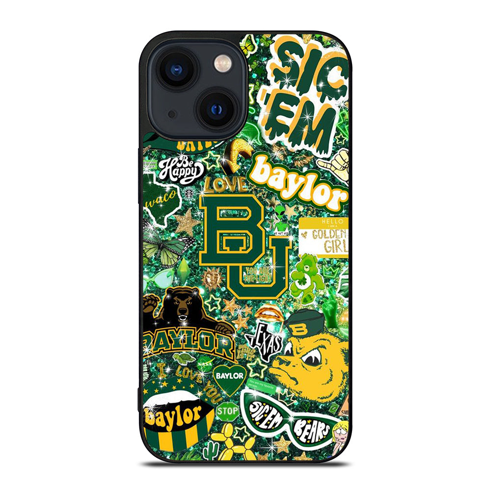 BAYLOR BEARS NFL PATTERN iPhone 14 Plus Case Cover