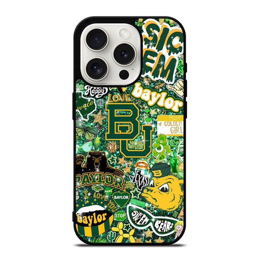 BAYLOR BEARS NFL PATTERN iPhone 15 Pro Case Cover
