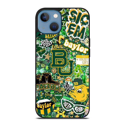 BAYLOR BEARS NFL PATTERN iPhone 13 Case Cover