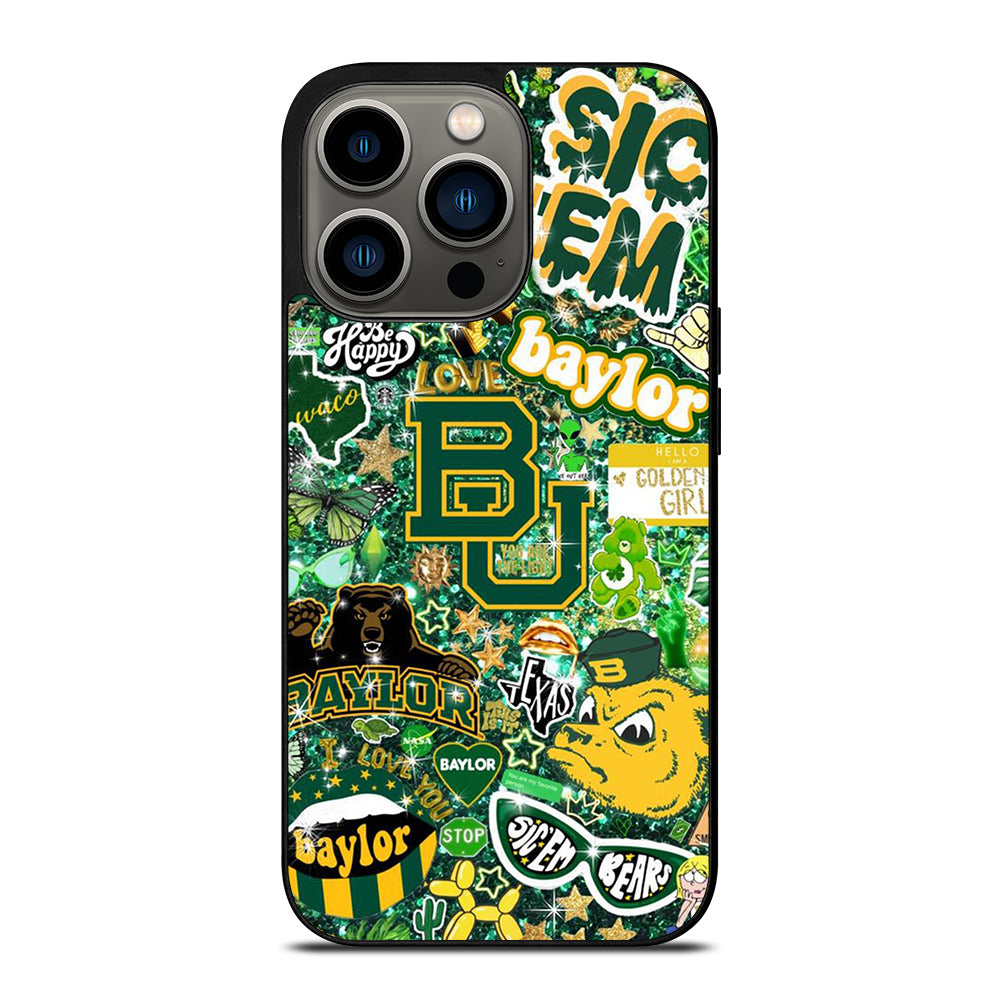 BAYLOR BEARS NFL PATTERN iPhone 13 Pro Case Cover
