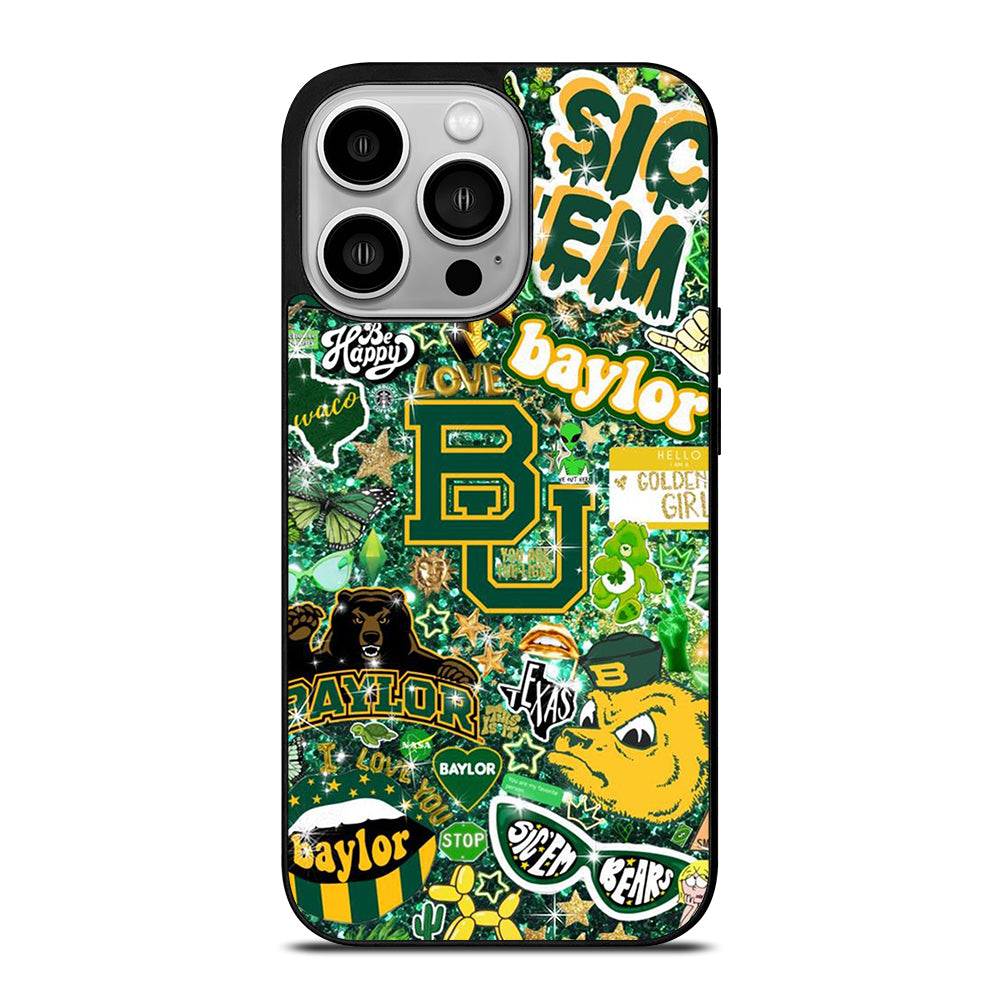BAYLOR BEARS NFL PATTERN iPhone 14 Pro Case Cover