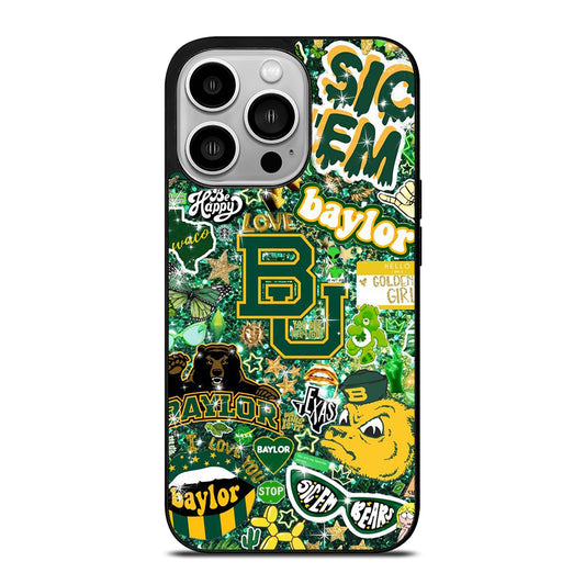 BAYLOR BEARS NFL PATTERN iPhone 14 Pro Case Cover
