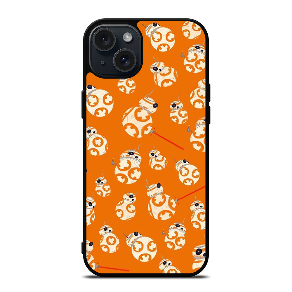 BB-8 DROID ROBOT STAR WARS PATTERN iPhone 15 Plus Case Cover