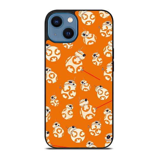 BB-8 DROID ROBOT STAR WARS PATTERN iPhone 14 Case Cover
